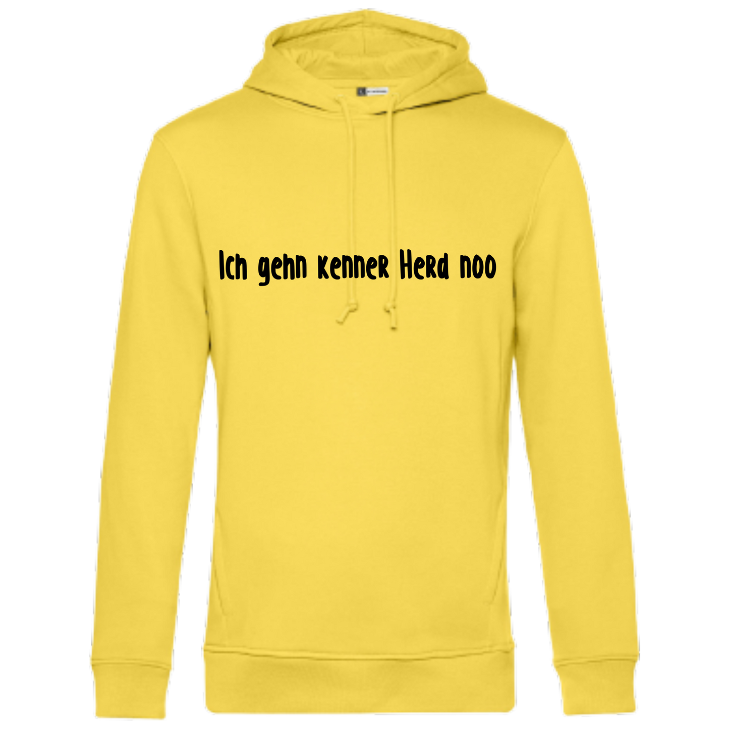 Ich gehn kenner Herd noo Hoodie - UNISEX - Schwarze Optik