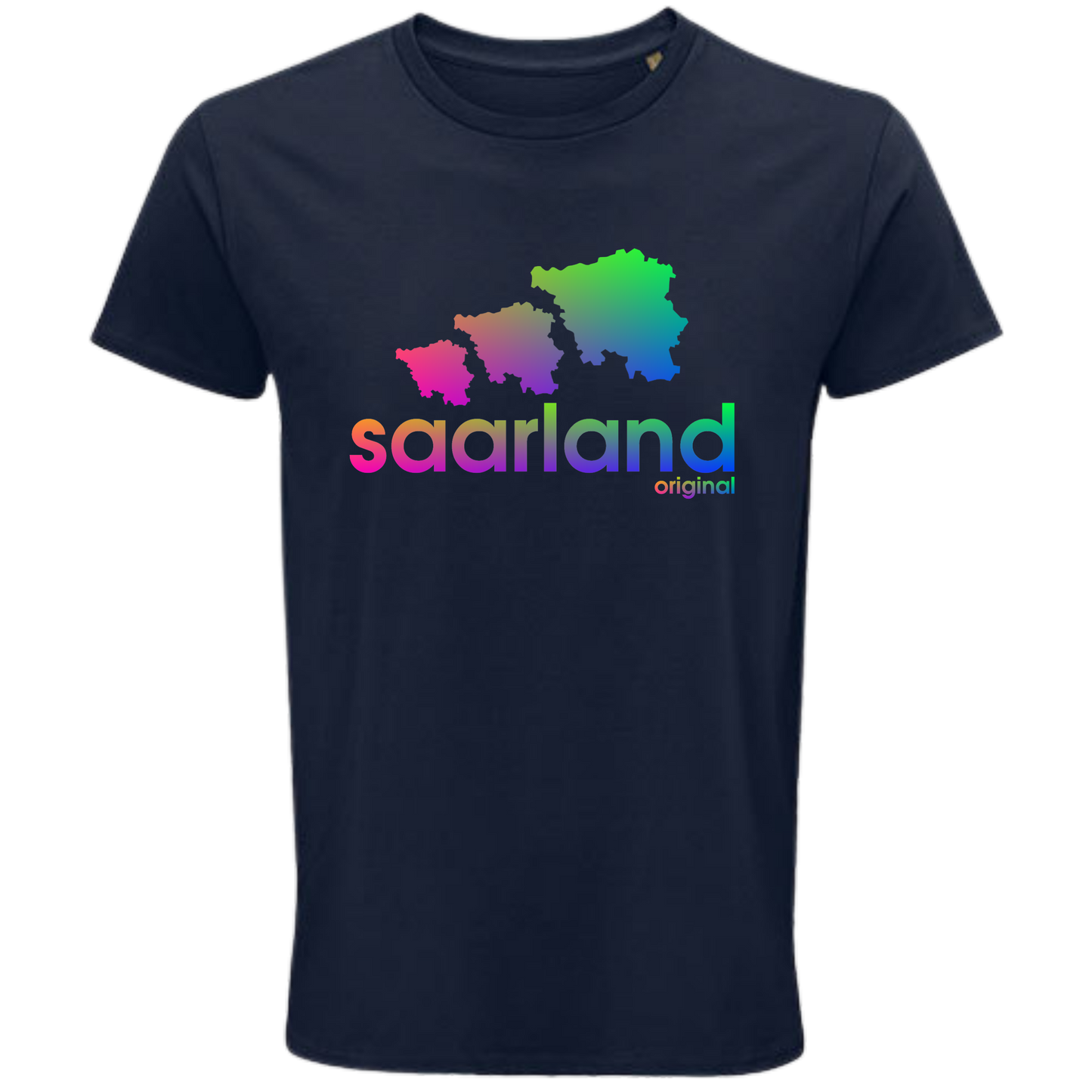 Saarland DREIER Shirt - versch.Farben - Unisex - Regenbogen Optik