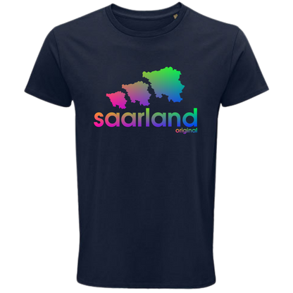 Saarland DREIER Shirt - versch.Farben - Unisex - Regenbogen Optik