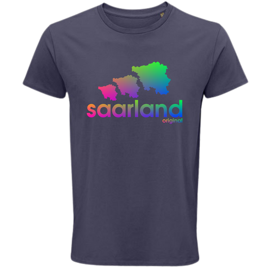 Saarland DREIER Shirt - versch.Farben - Unisex - Regenbogen Optik