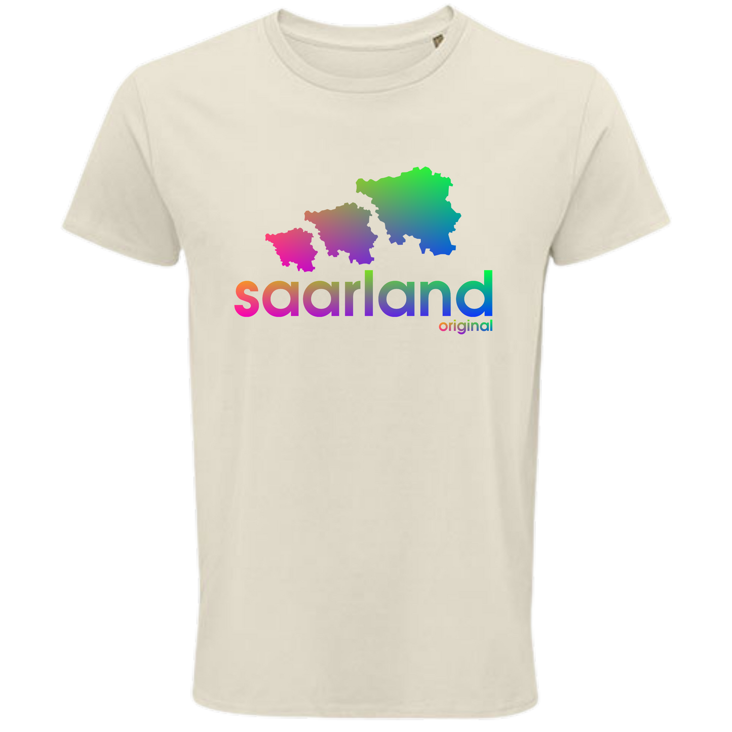 Saarland DREIER Shirt - versch.Farben - Unisex - Regenbogen Optik