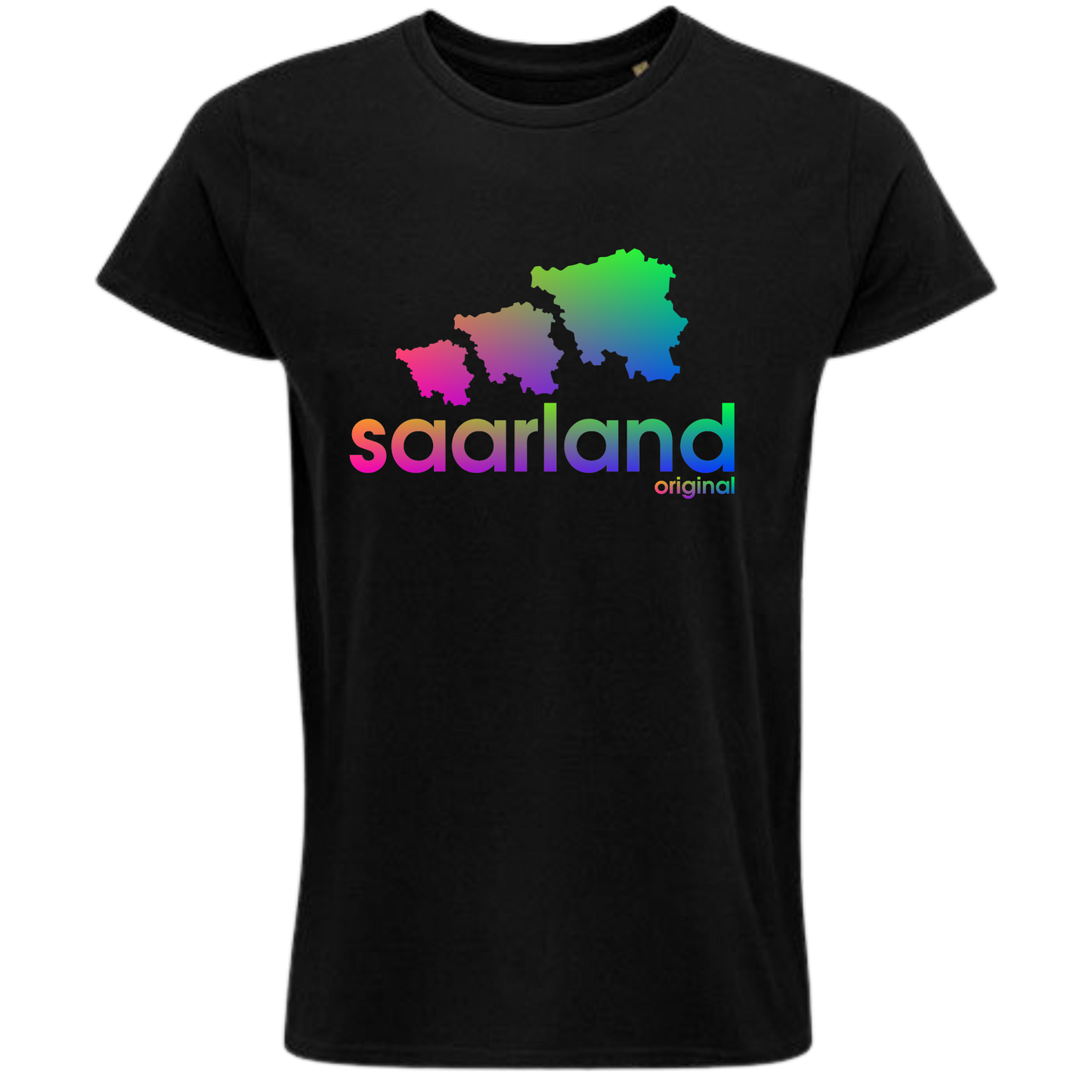 Saarland DREIER Shirt - versch.Farben - Unisex - Regenbogen Optik