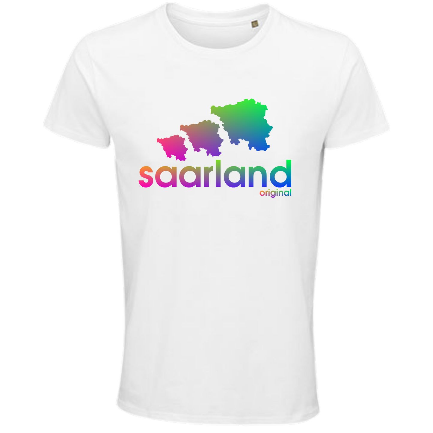 Saarland DREIER Shirt - versch.Farben - Unisex - Regenbogen Optik