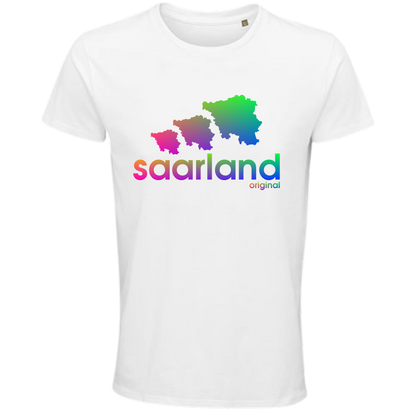 Saarland DREIER Shirt - versch.Farben - Unisex - Regenbogen Optik